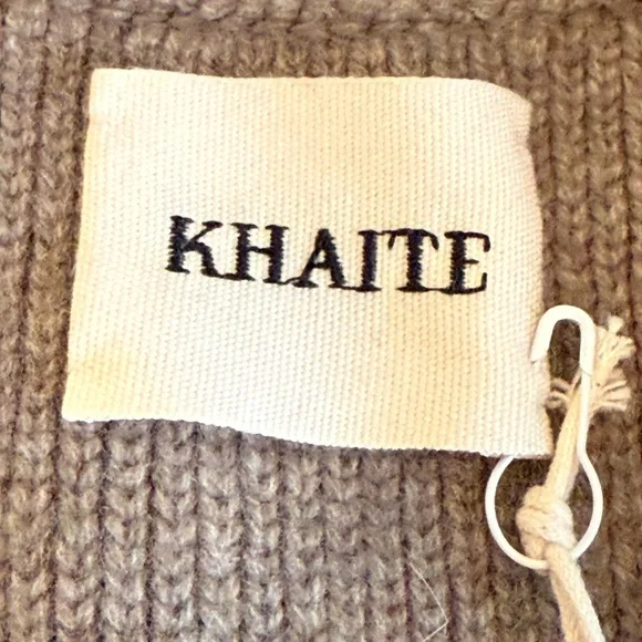KHAITE NWT Scarlet Cashmere Cardigan Sweater Barley, size Medium - Picture 8 of 16